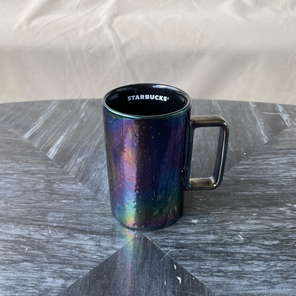 Starbucks Oil Slick Mug Square Handle